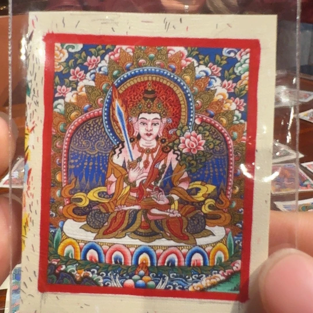 装裱画热贡纯手绘唐卡虚空藏