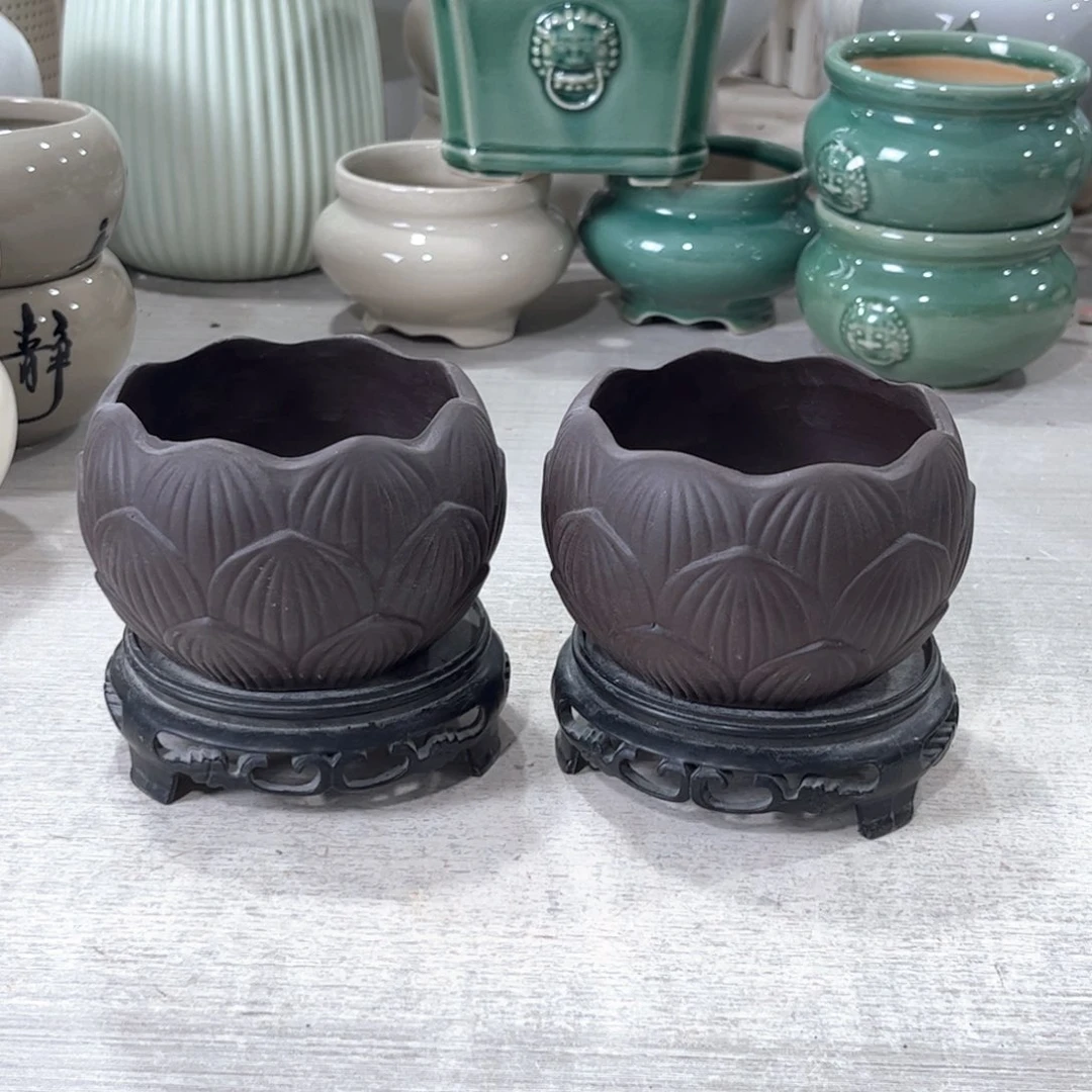 口径   8*7陶瓷绿植多肉微瑕花盆