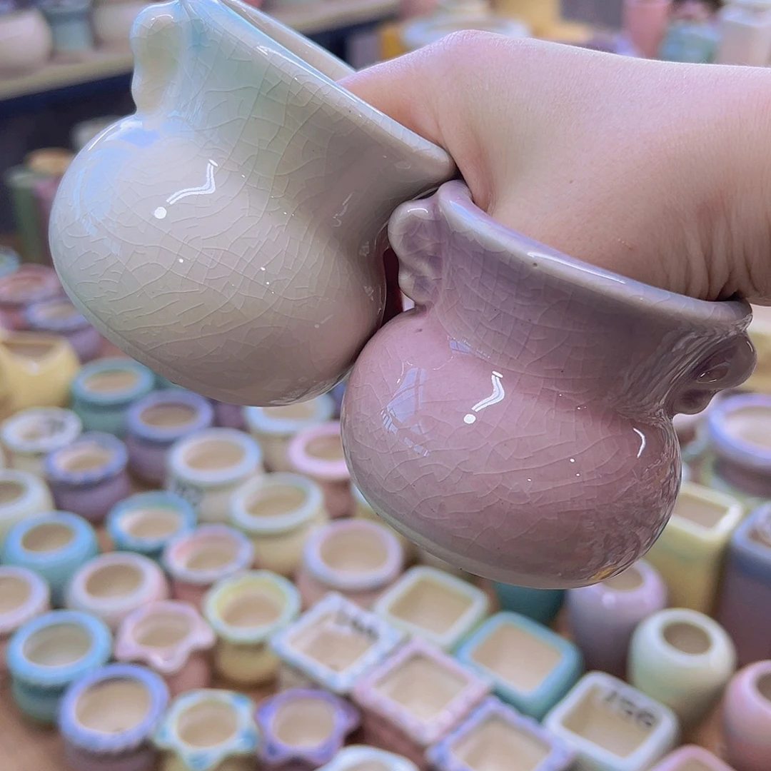 陶瓷花盆当场满12包邮