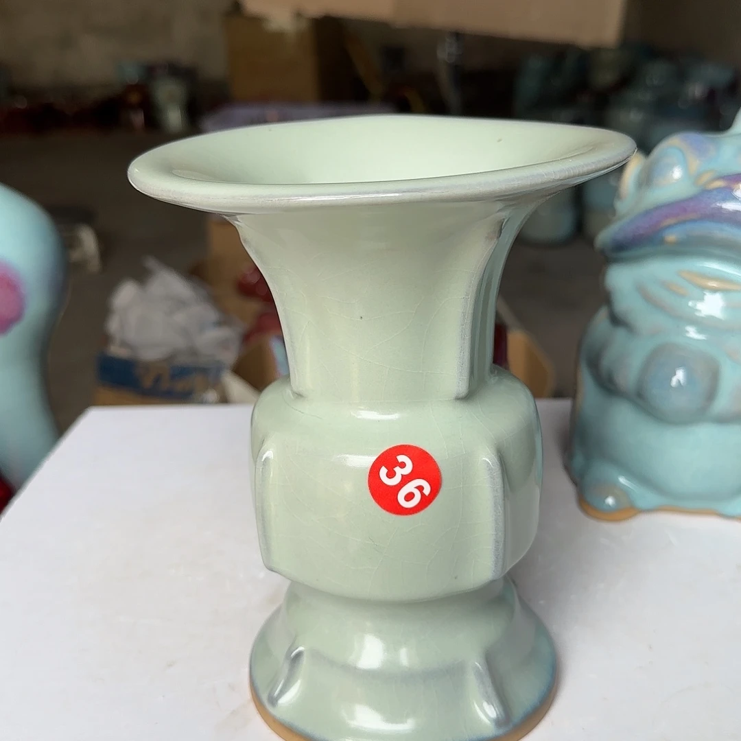 陶摆件郑家钧窑摆件微