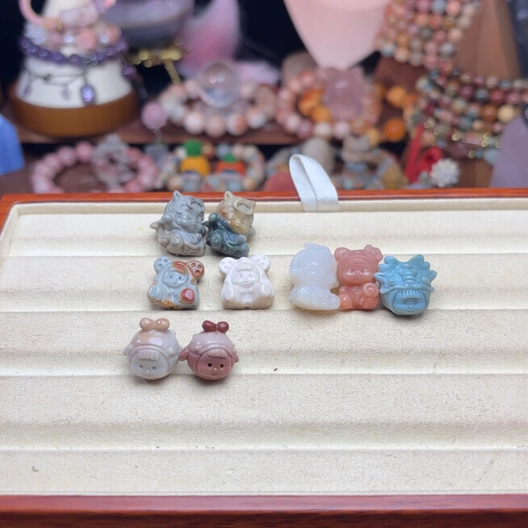 石英质玉珠宝半成品未镶嵌修
