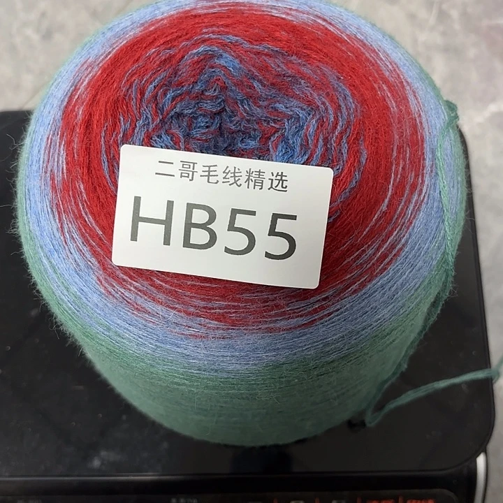 织绣羊毛绒渐变蛋糕线