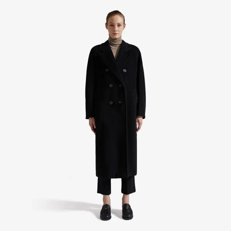 MaxMara【国现 专柜30900】女士 101801经典羊毛大衣 Madame 003