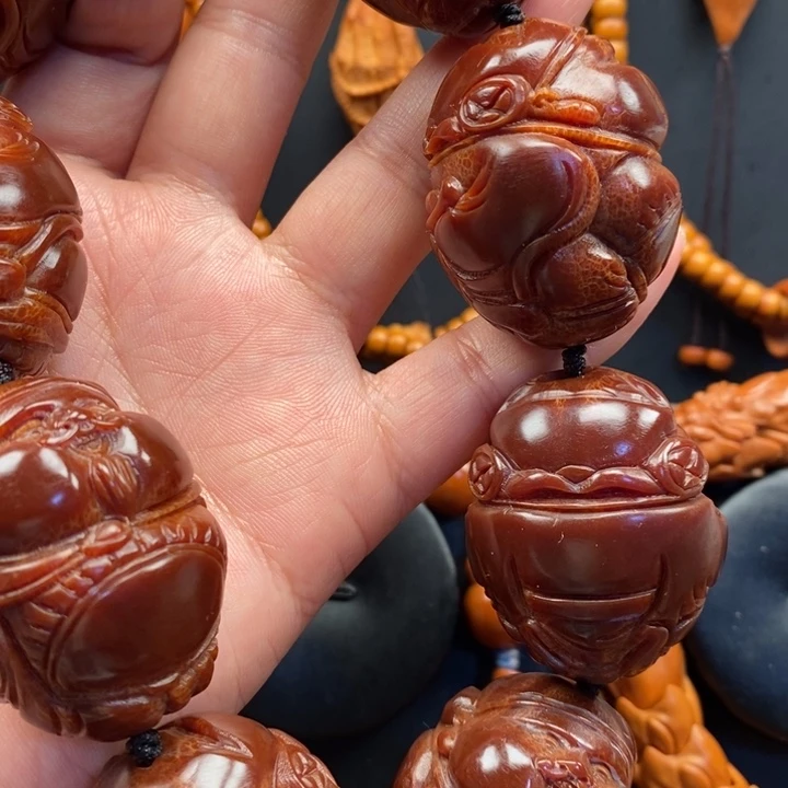 大***布橄榄核手串/手链横竖发财