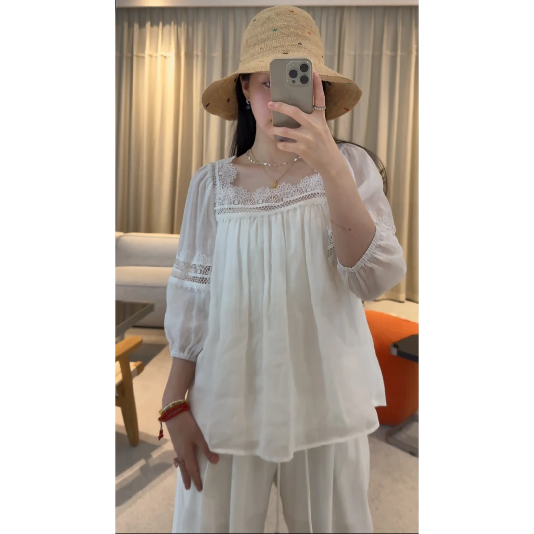 PM王囡囡 杏色彩点渔夫帽 ND1A0435