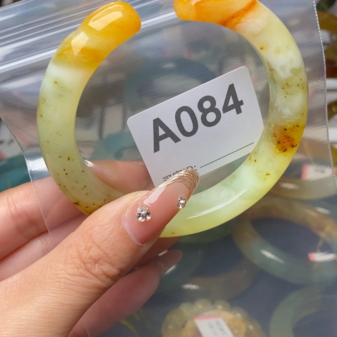 微***姐蛇纹石玉合金纯天然岫玉 精美手镯挂件