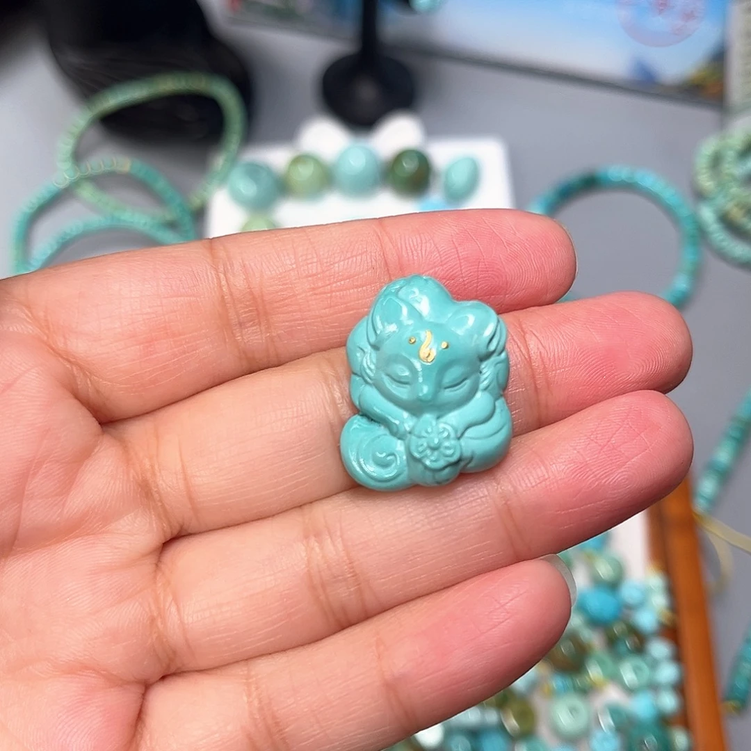 绿松石未镶嵌珠宝半成品