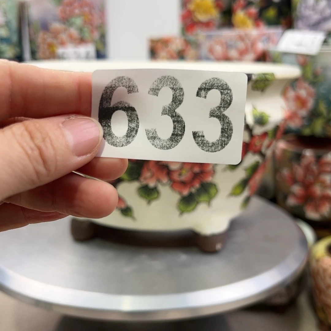 景德镇陶瓷花盆蓝*灵景德镇陶瓷花盆