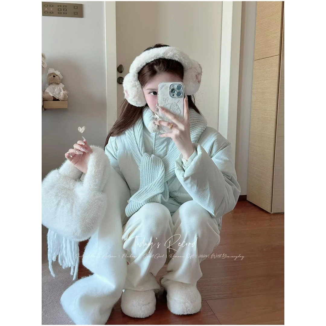 妖精的美美 【罗茜与紫风铃】冬季韩版羽绒服