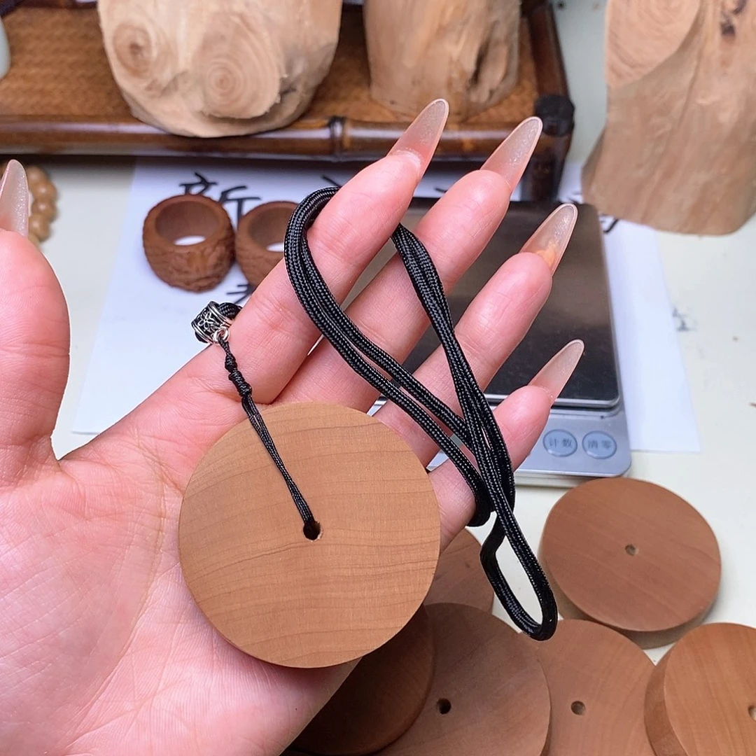 檀香木手串/手链圆牌（大）