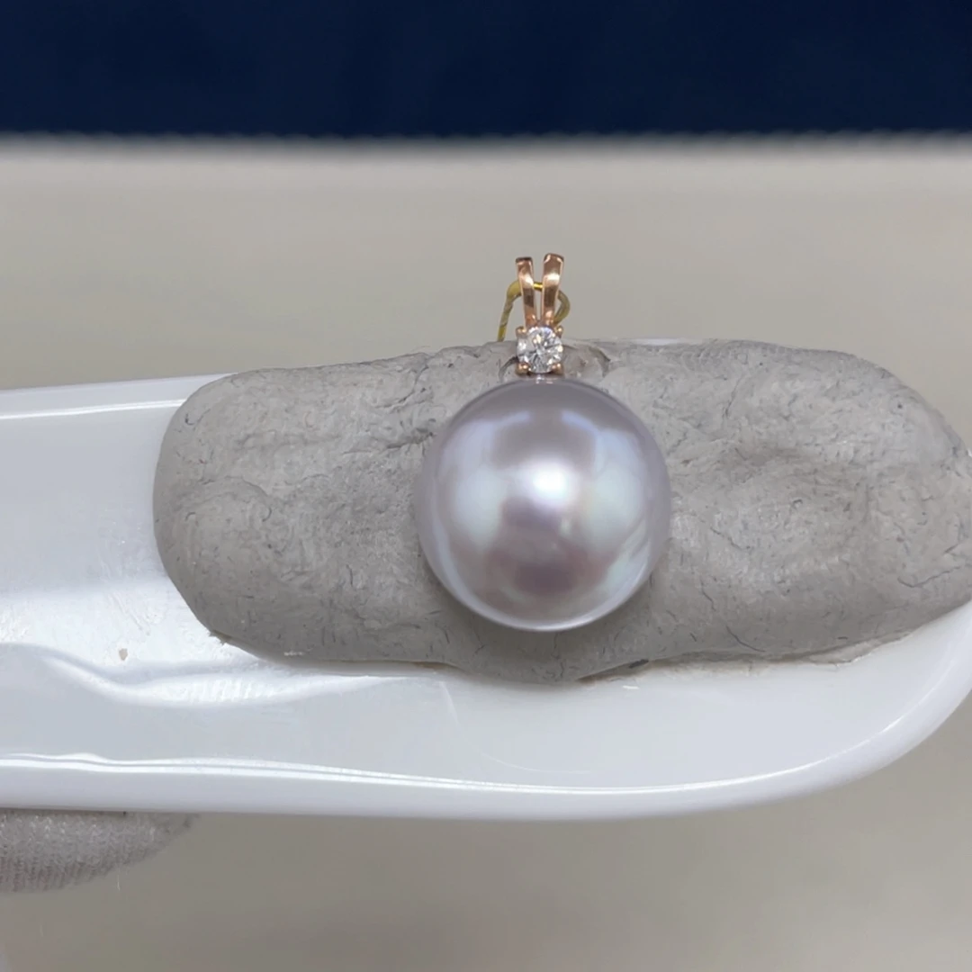 未镶嵌澳白单珠11-12海水珍珠