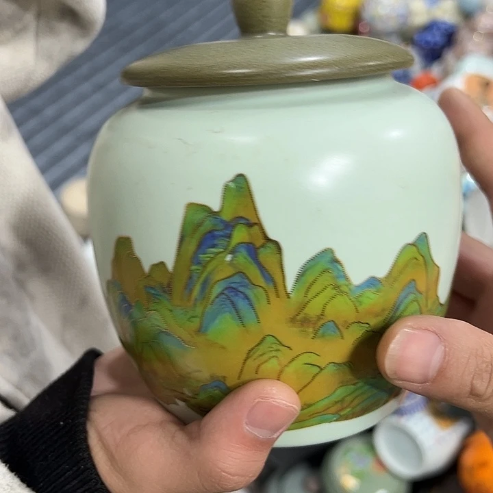 茶叶罐陶瓷家用储物罐瑕疵福利品介意勿拍