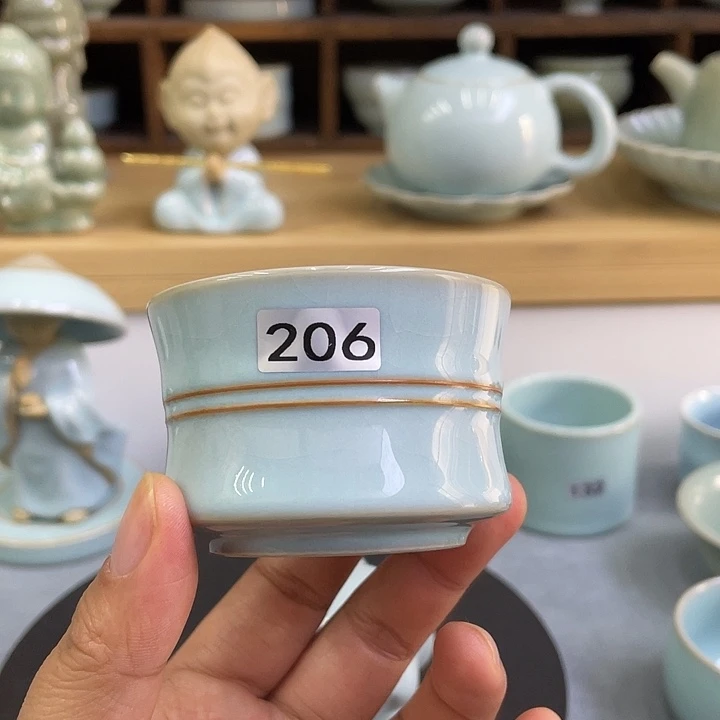 陶瓷杯子微瑕束腰马蹄杯