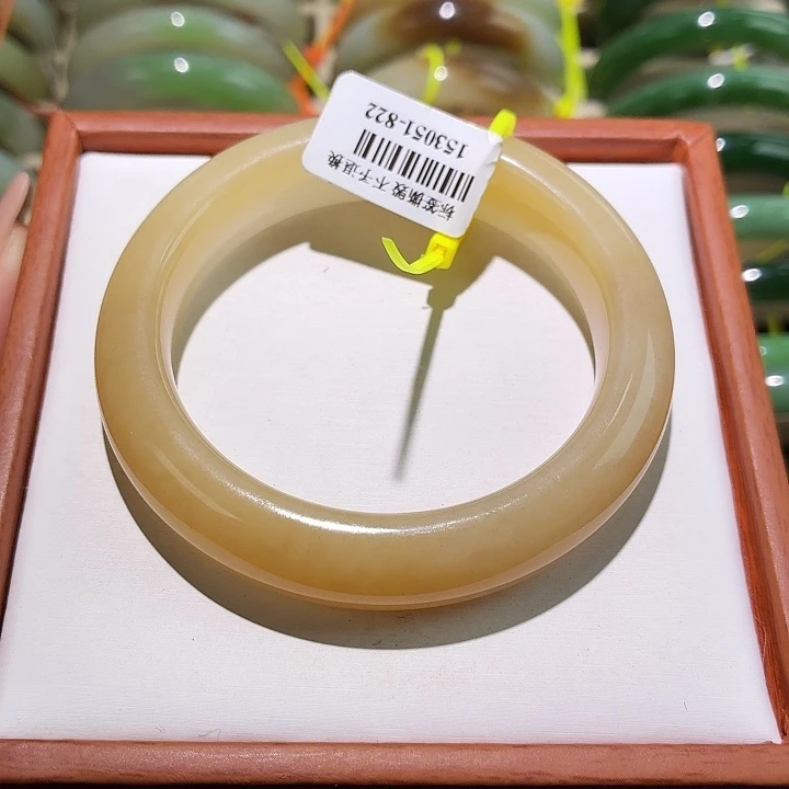 和田玉未镶嵌手镯全糖55.4