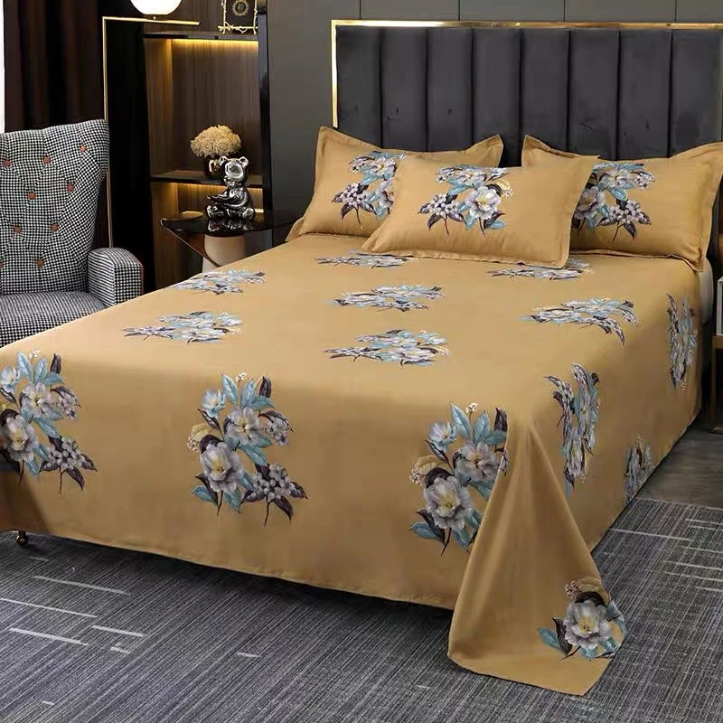 【1.8米床单】精纺高支斜纹松间月180×230柔软亲肤四季通用