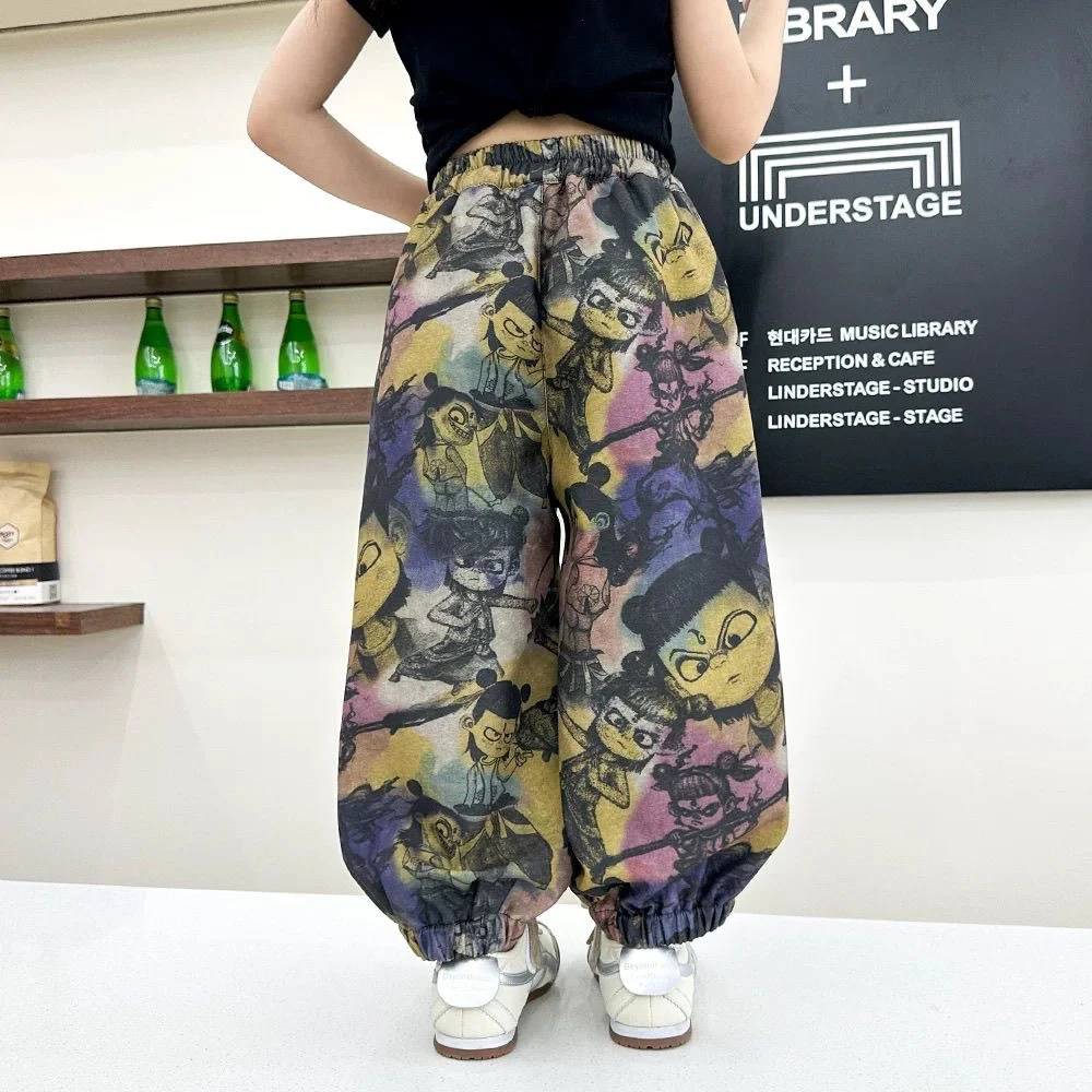 2025夏季新款儿童休闲卡通薄款潮男女同款哪吒裤子