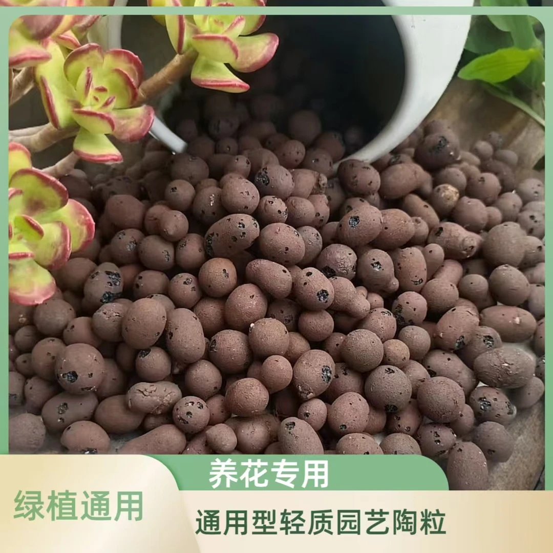 陶粒养花用垫底透气陶土粒球园艺陶粒多肉大园艺花卉水培花盆