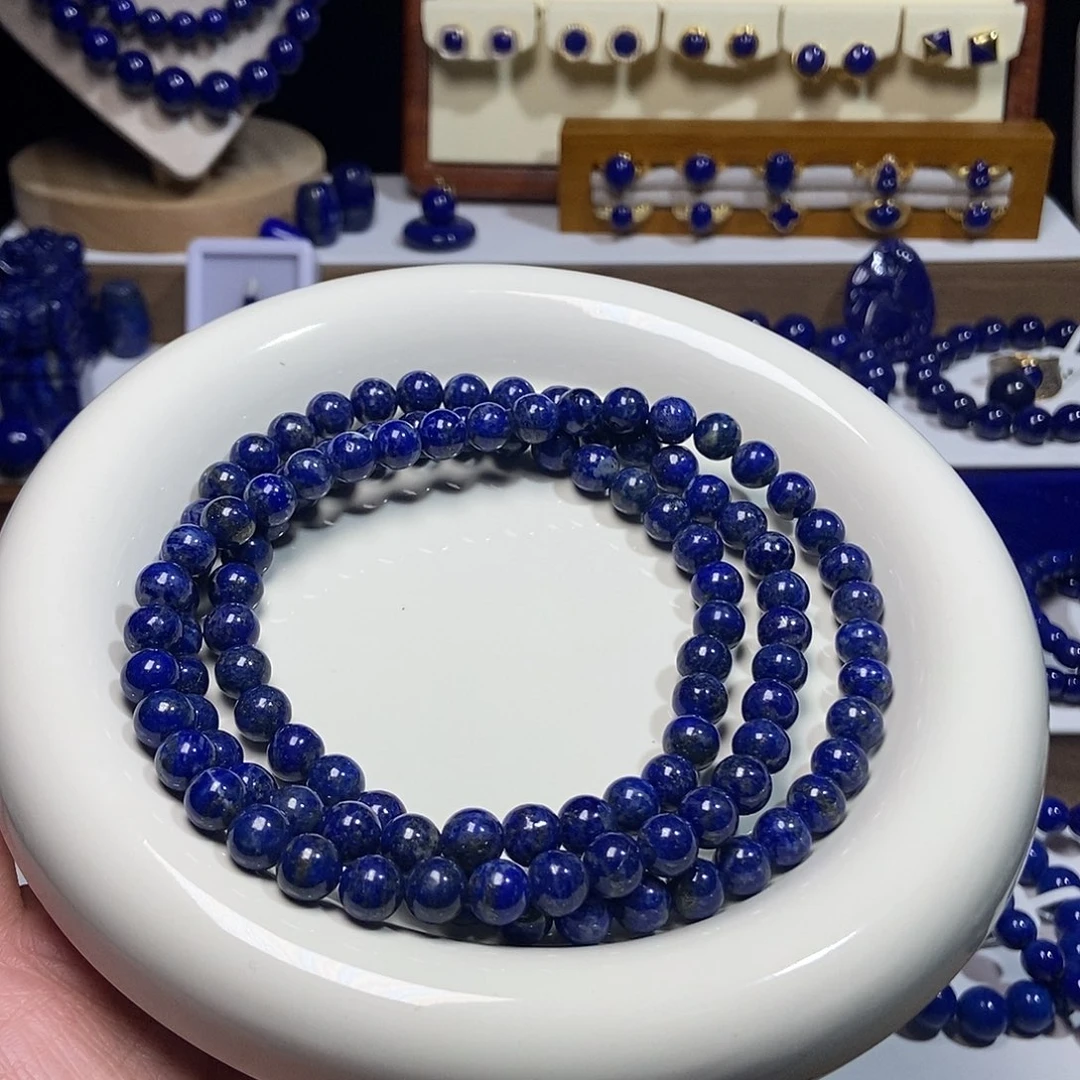 青金石未镶嵌7.6mm+108