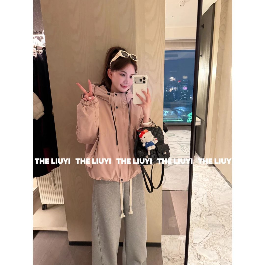 【LIUYI】雪壳~90白鸭绒填充冲锋衣羽绒服外套51110A4