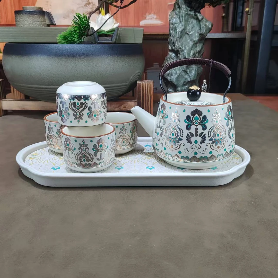 【瓷里】敦煌一壶四杯茶具套组T026
