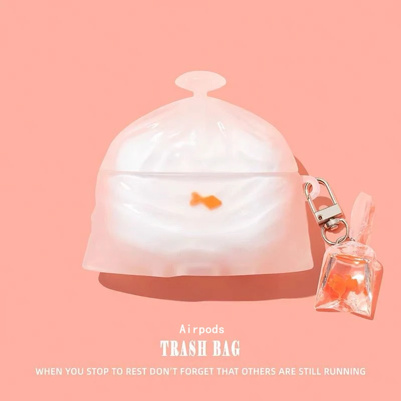 金鱼袋子适用于苹果airpods4代保护套软硅胶airpods1/2耳机壳pro2