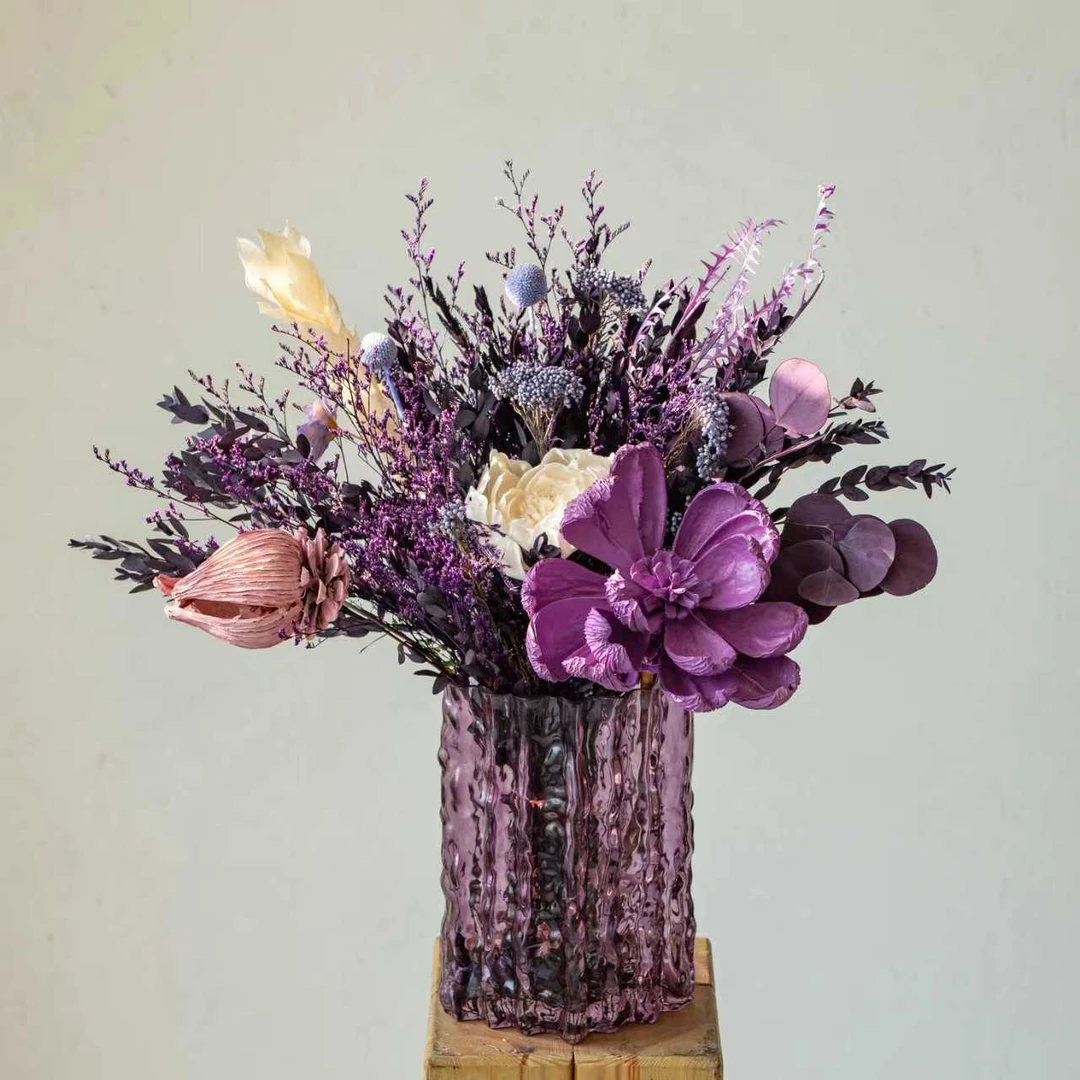 【紫瑞】 家居百搭永生花大花束