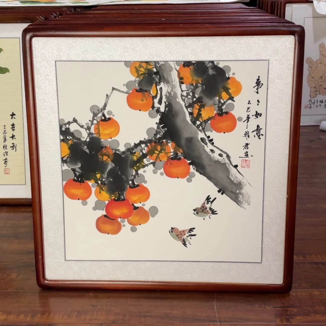 国画带框尺寸63*63厘米