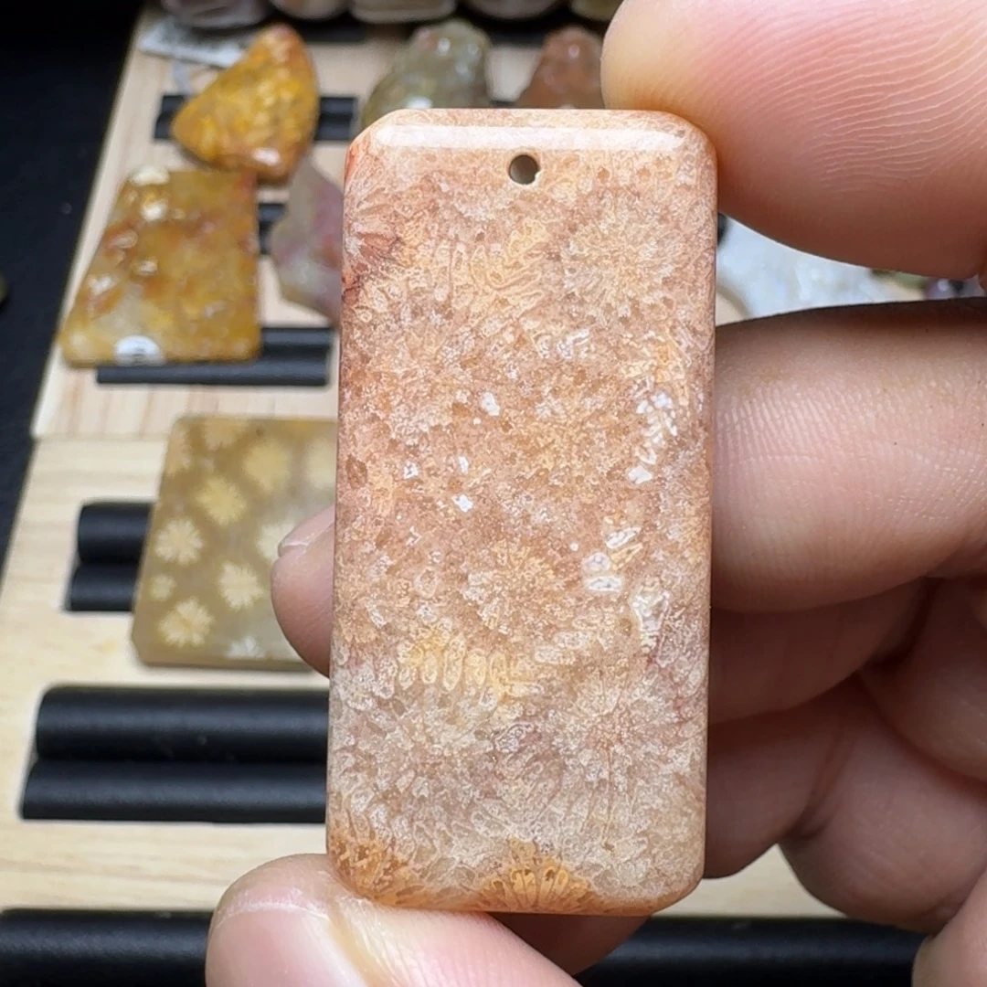 未镶嵌纯天然色有机玉石保真色硅化玉