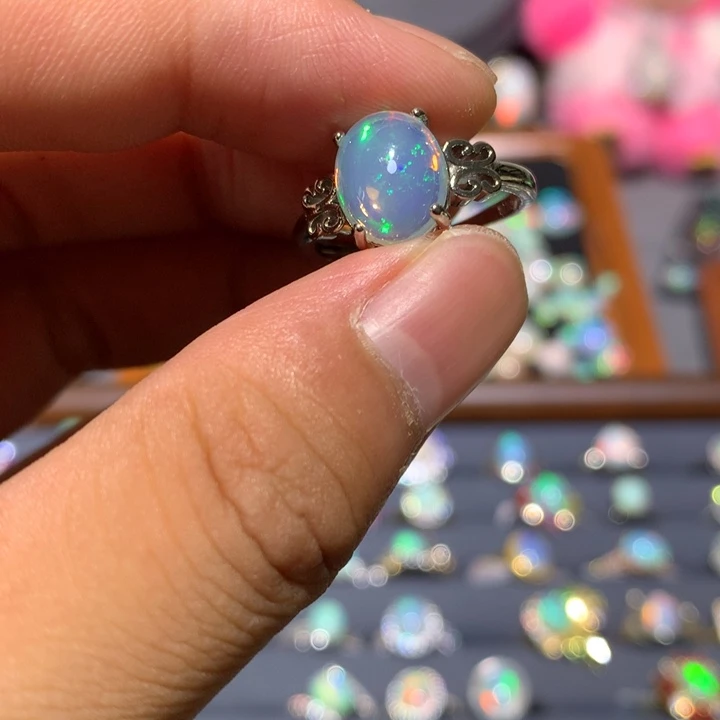 欧泊合金欧泊戒指