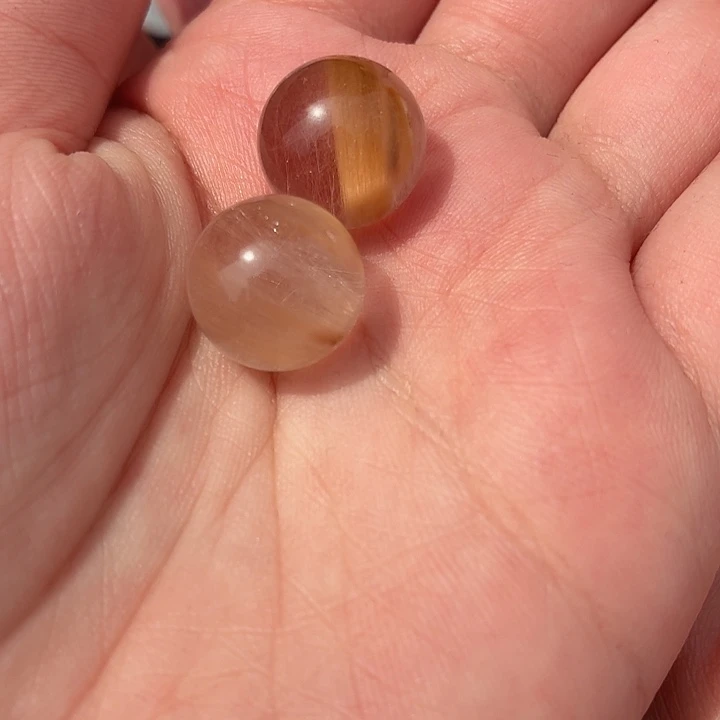 定制兔毛水晶单珠不退换未镶嵌水晶