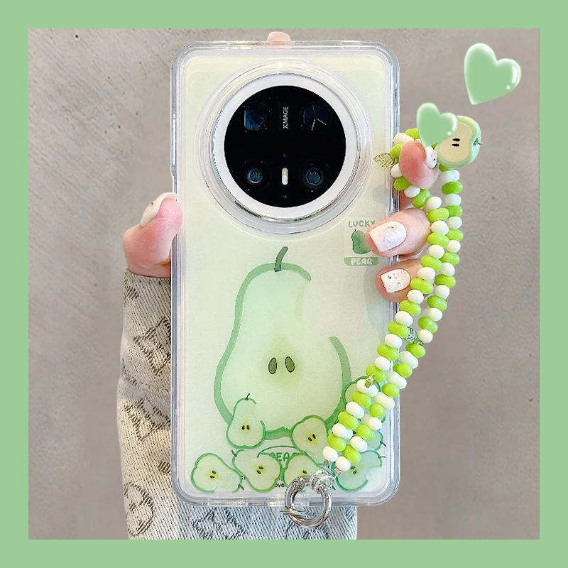 适用华为mate70pro+手机壳mate60pro流动滑块mate50pro水果雪梨女