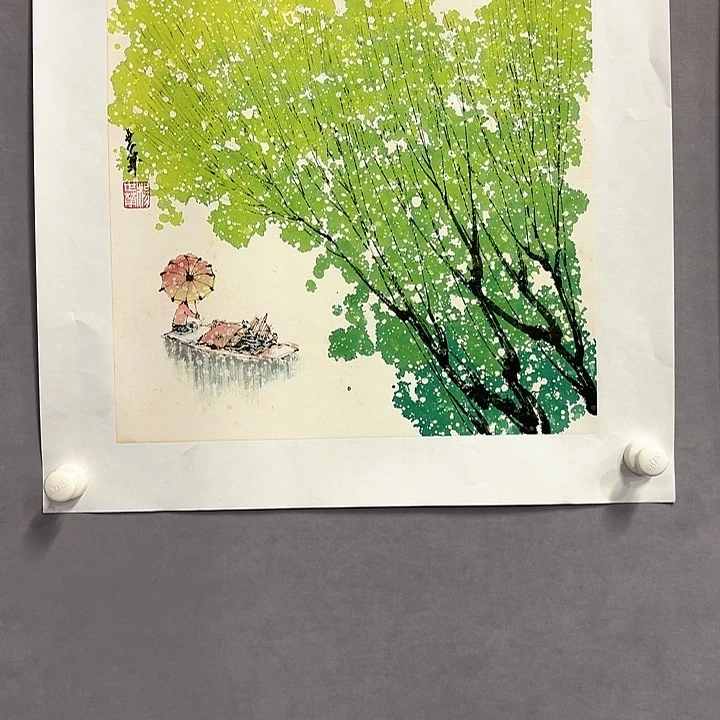 国画亲笔手绘放心去藏