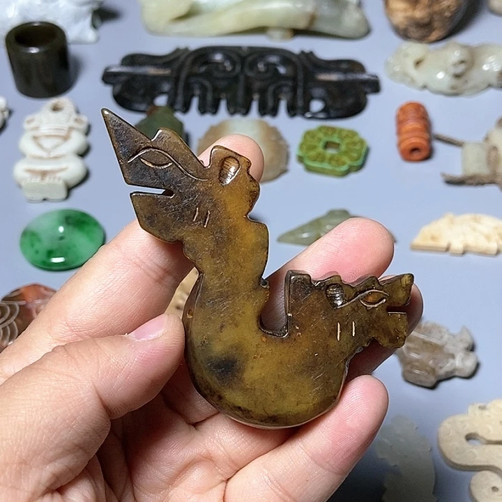 和田玉未镶嵌颈饰58