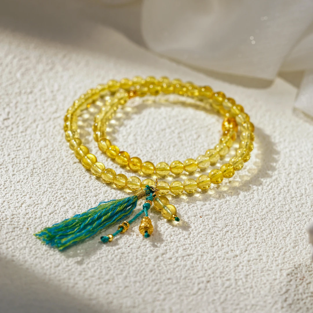 【涅槃】 蓝珀手串 （天然珠宝多样性发其一）