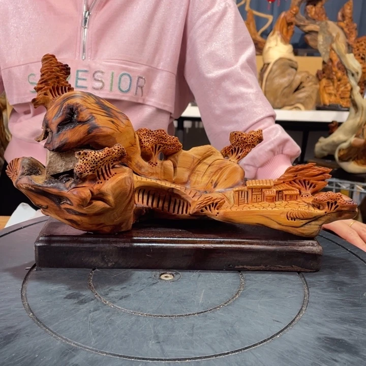 柏木（崖柏）山水倒流香送两盒香