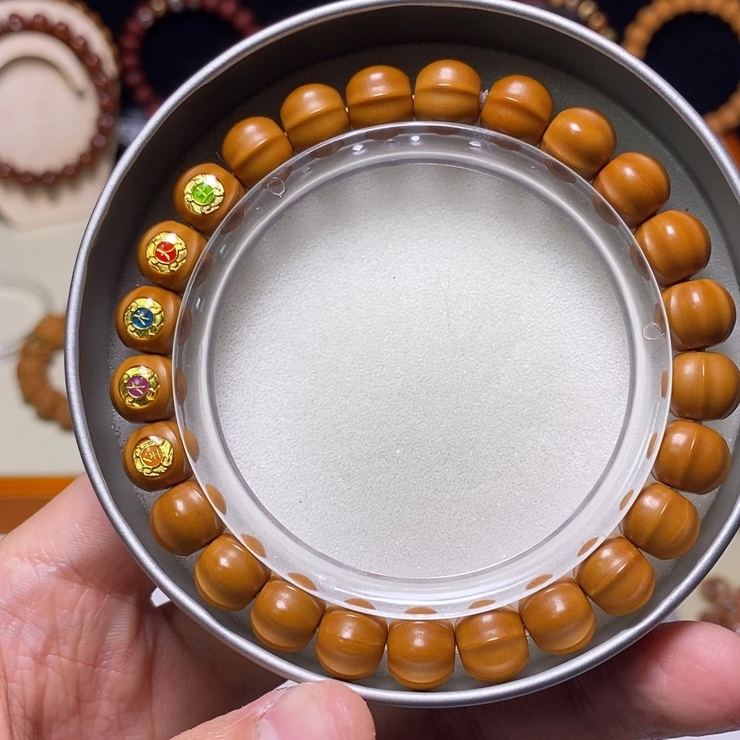 手串猴头核桃全品五行鲨鱼鳍 尺寸10左右 馒头料