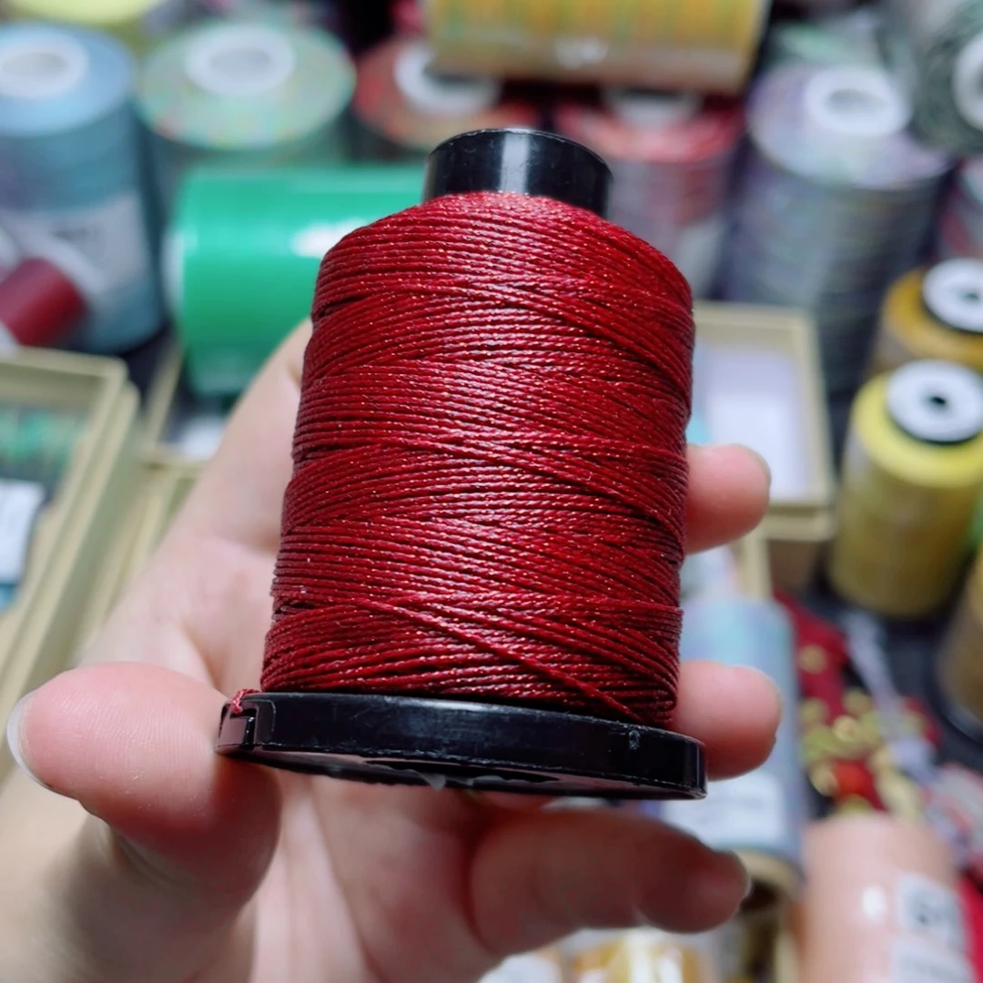 腈纶0.5星空纯色蜡线40g波尔多红