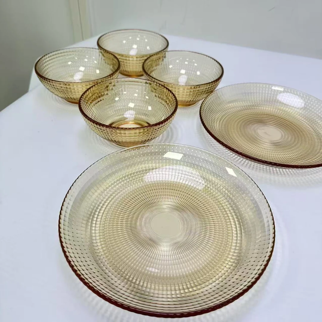 63268   琥珀色波点餐具套装