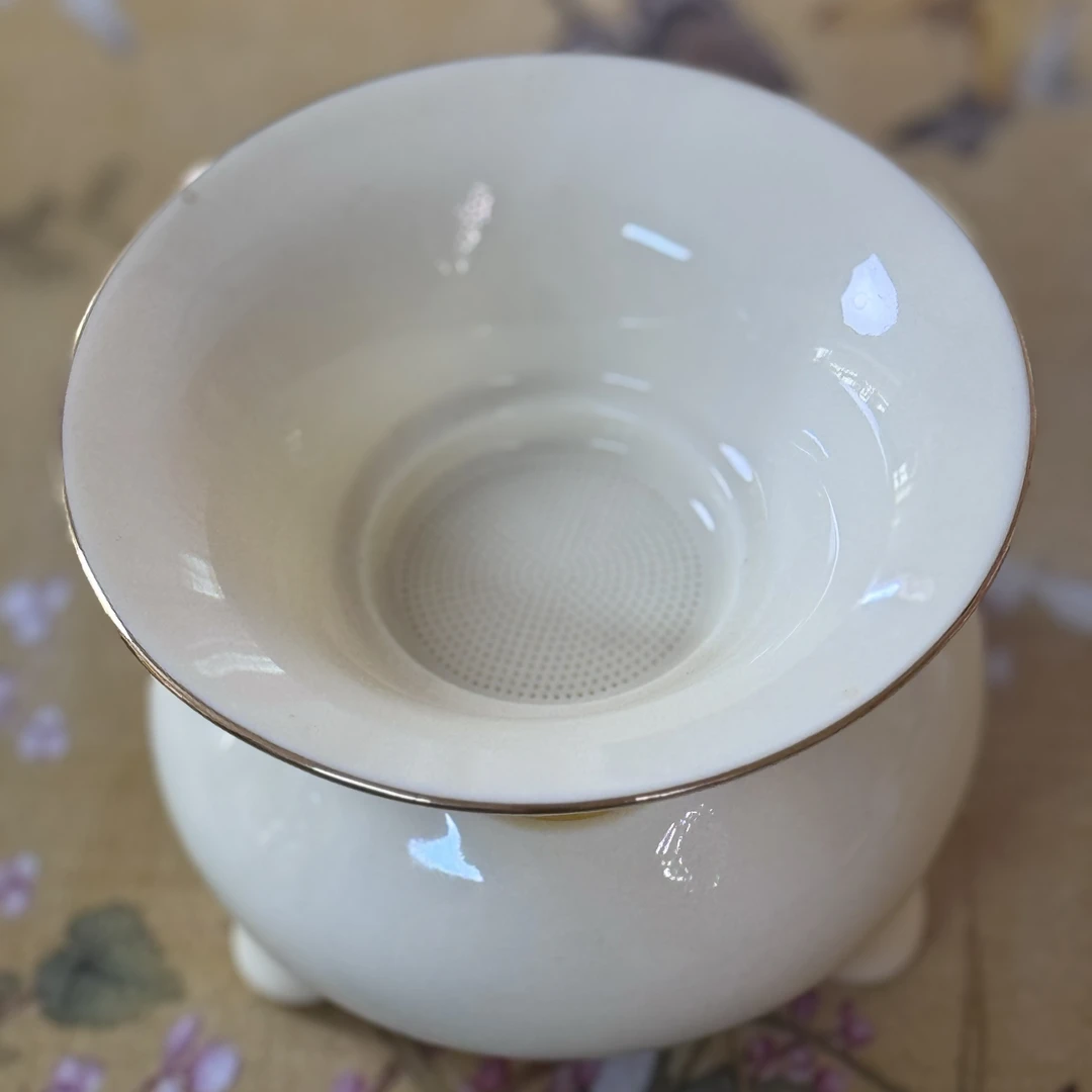 茶漏茶滤全瓷茶漏茶滤茶叶过滤器茶具配件家用泡茶器·随缘发一个