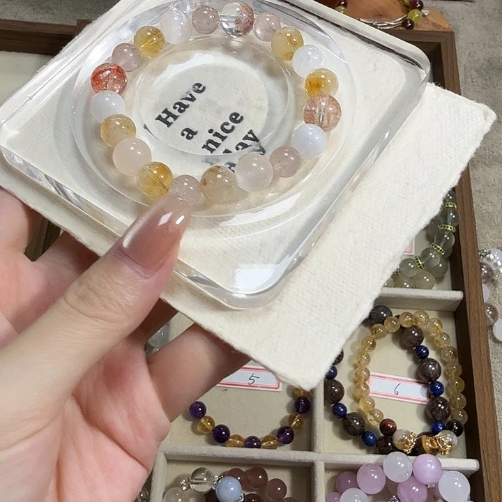 水晶手链未镶嵌水晶多宝手串