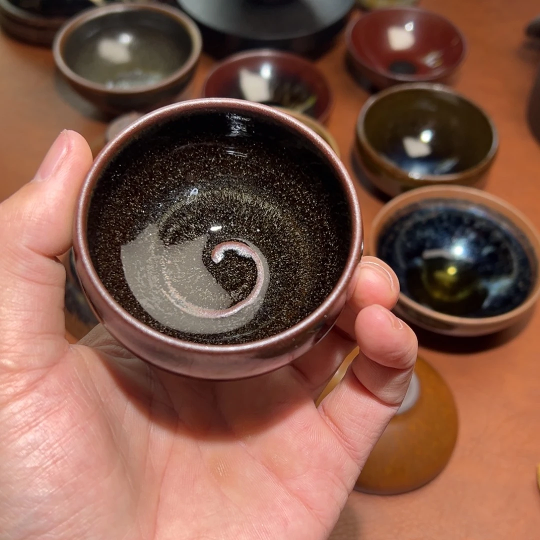 茶盏柴烧主人杯建窑建盏茶盏