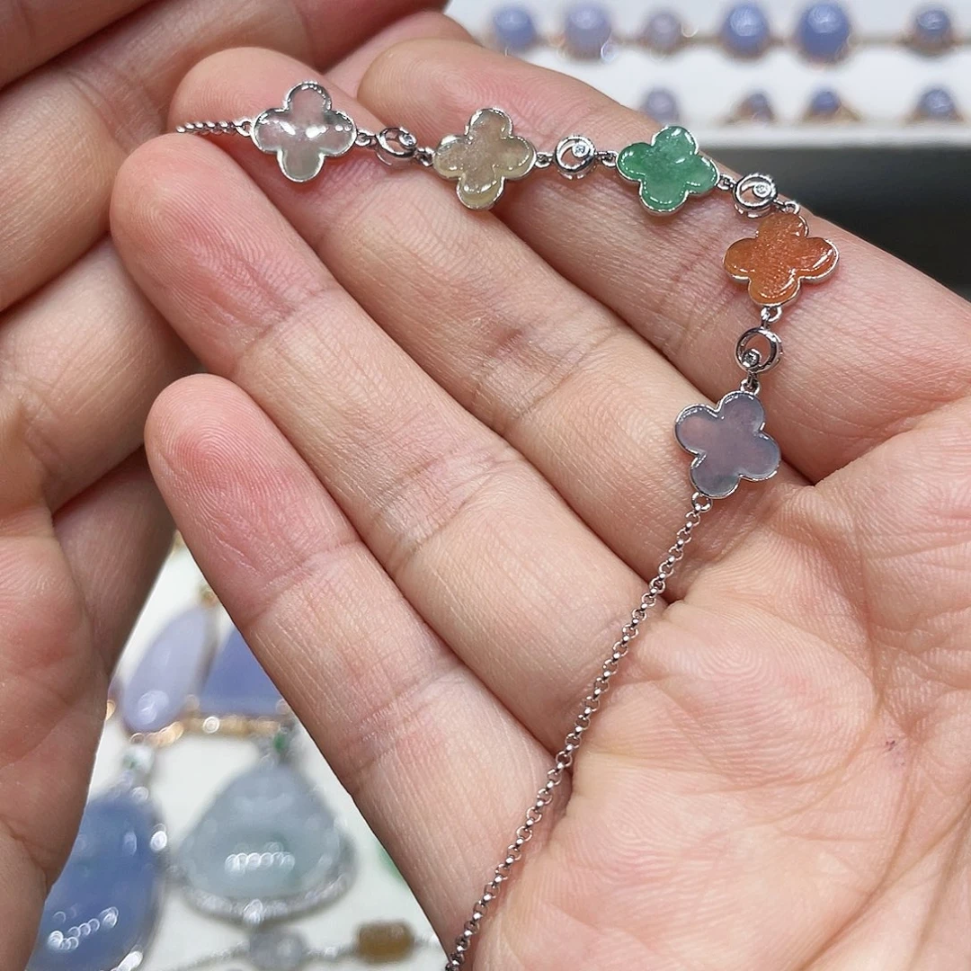 【闪购商品】翡翠18K金镶嵌吊坠(不含链)