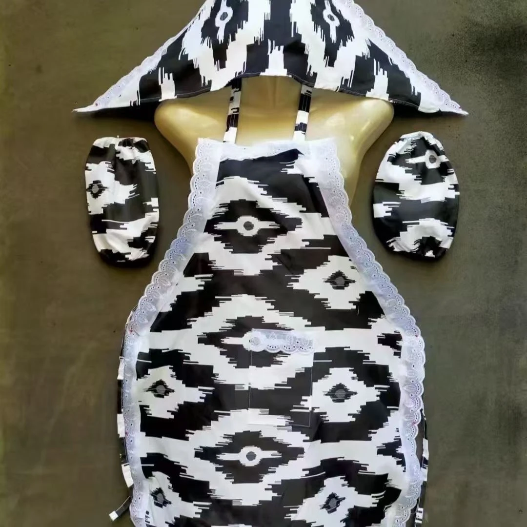 透气简约宽松版防污易清洗围裙纯手工一次性彩色绘画