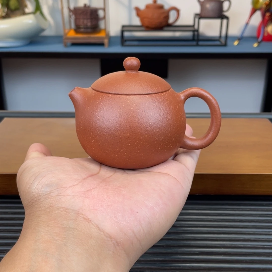 茶壶紫砂红降坡西施170cc