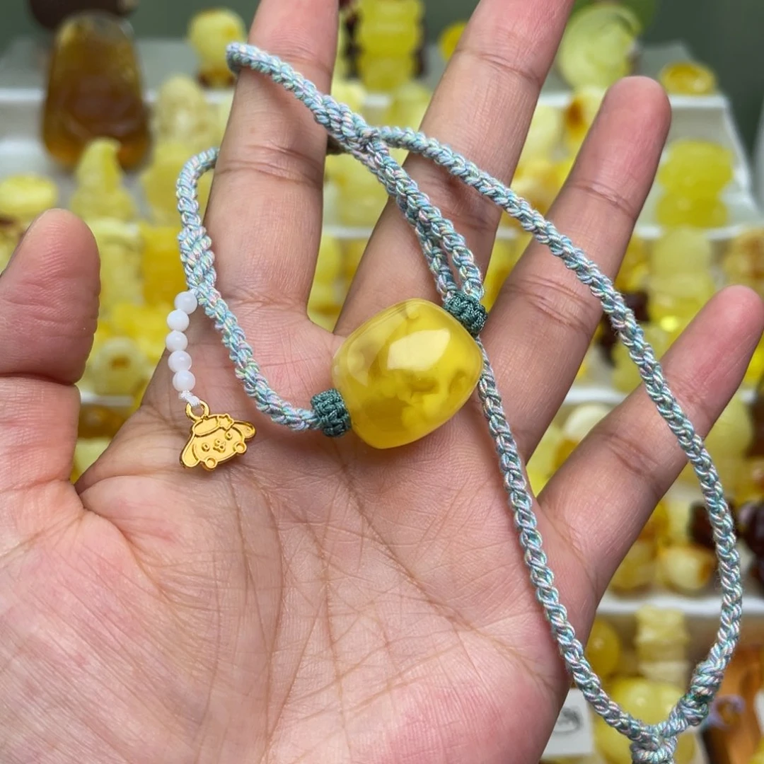 未镶嵌颈饰琥珀马蹄锁骨