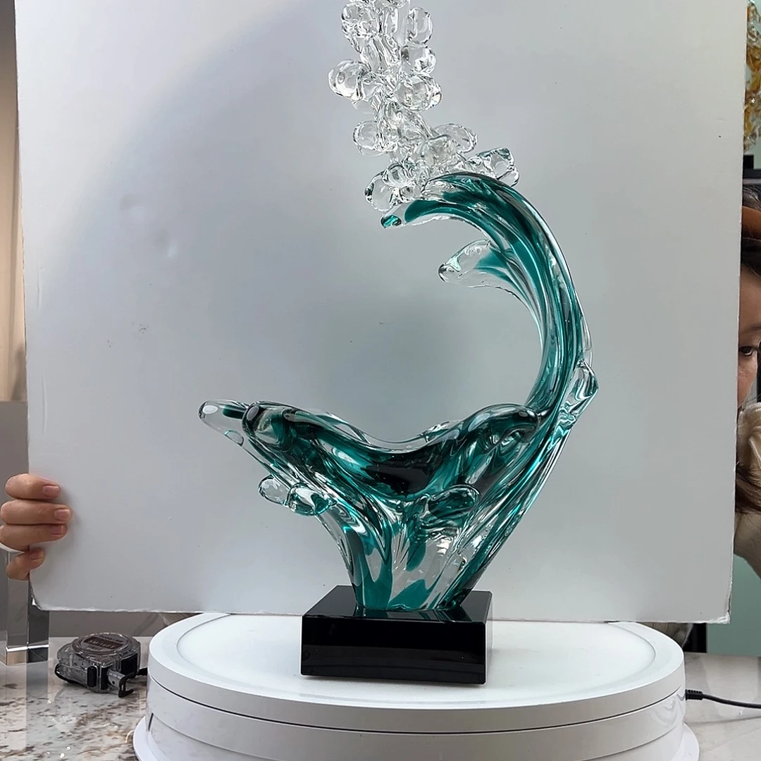 茶盏琉璃水晶摆件