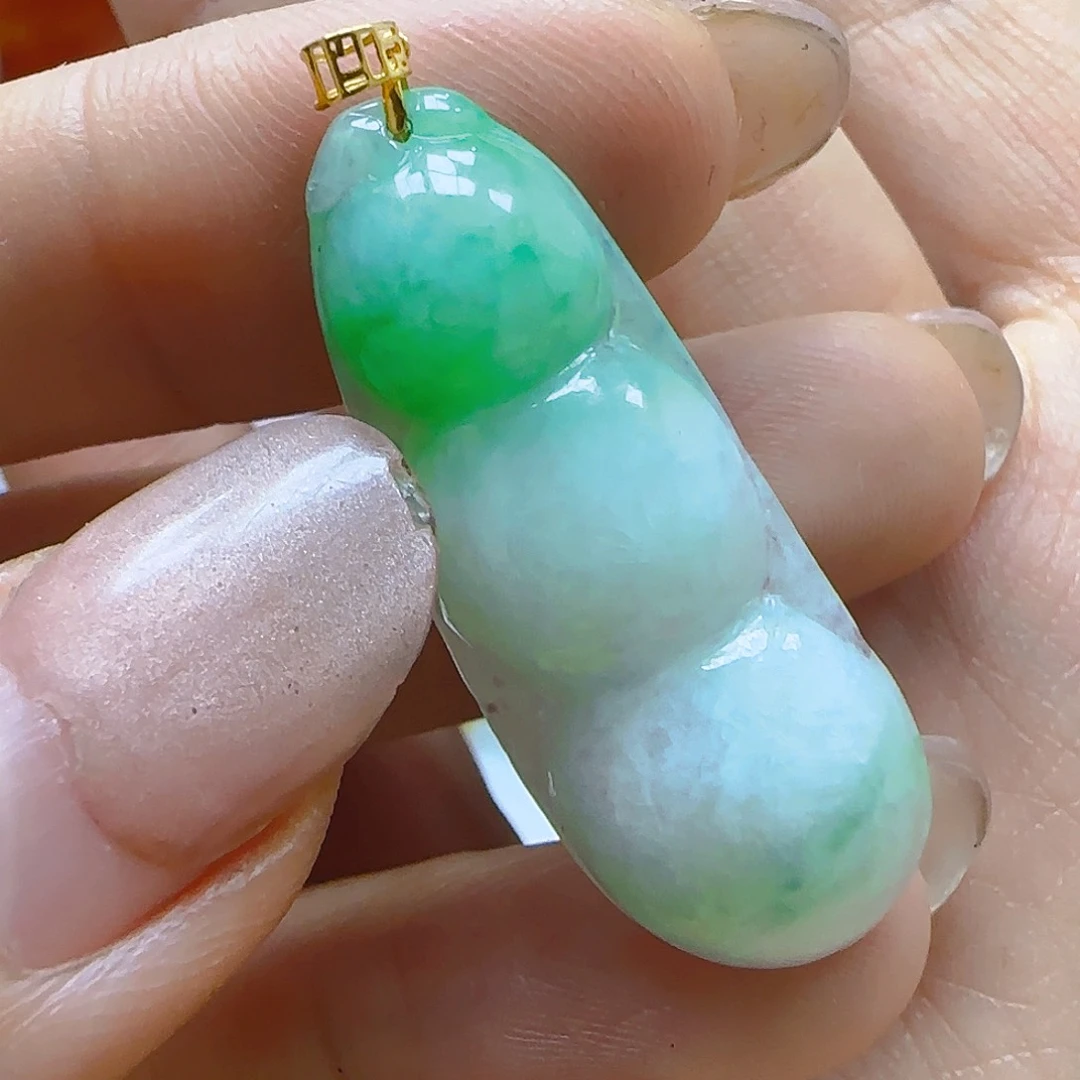 翡翠颈饰18K金镶嵌翡翠130