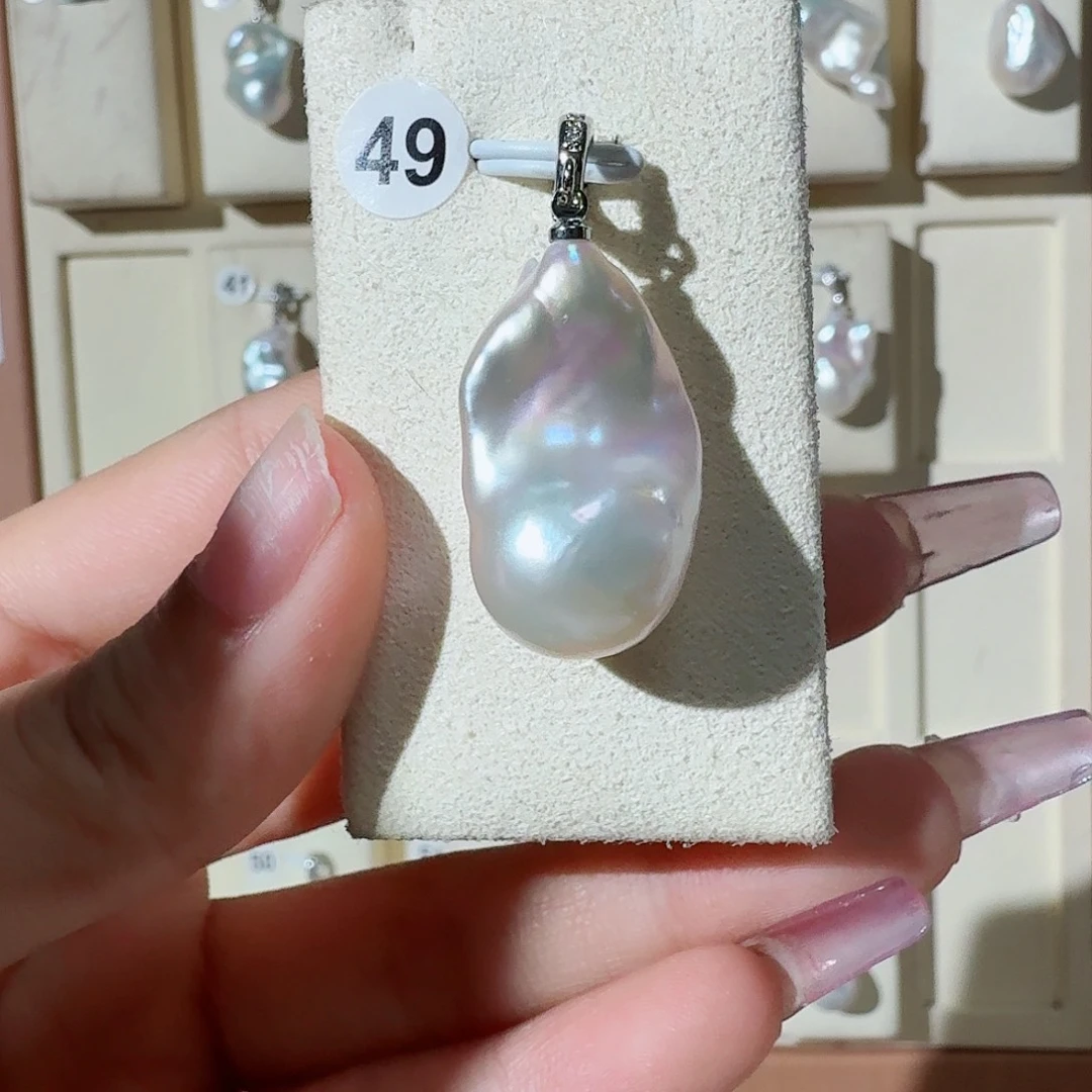 项链淡水珍珠合金