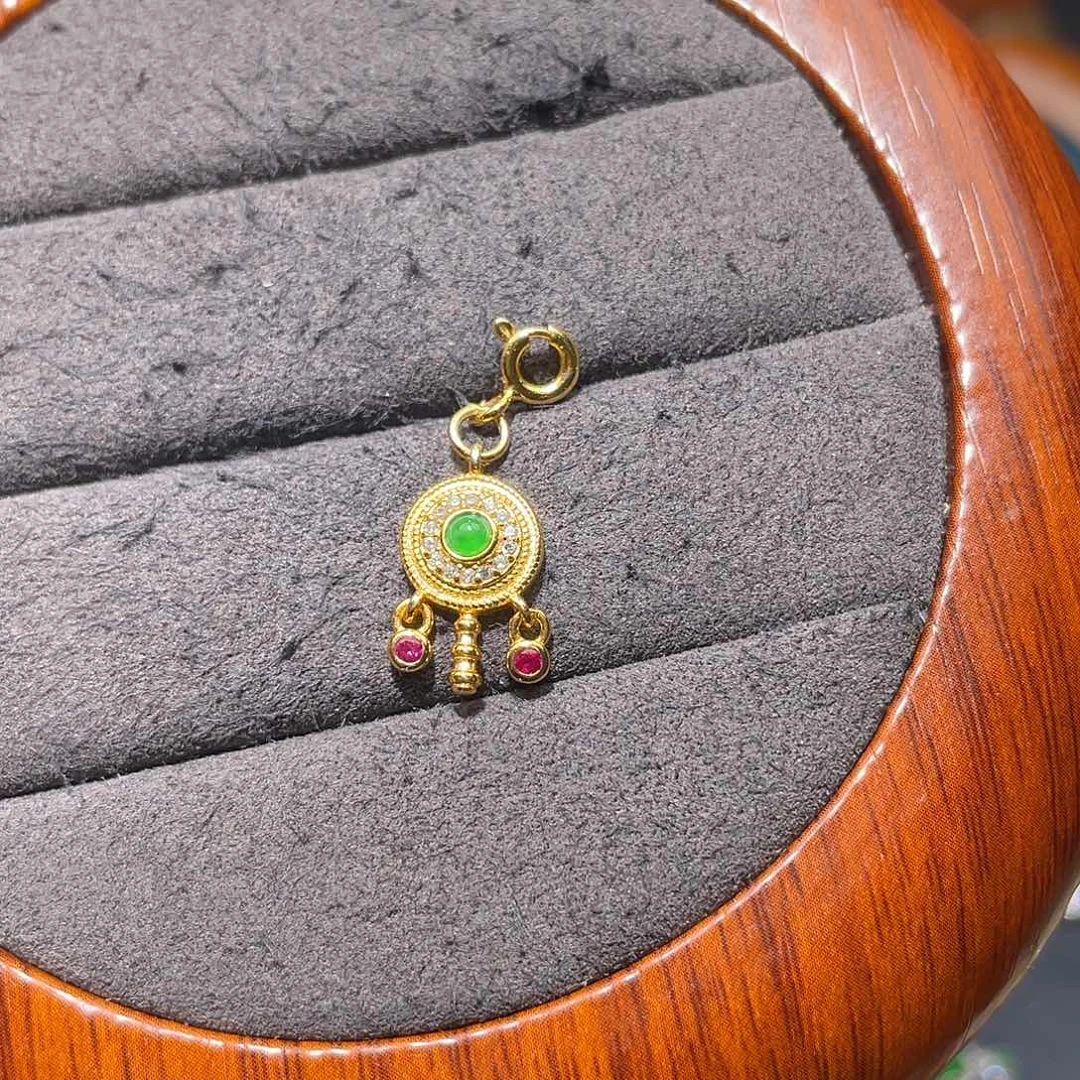 翡翠银S925镶嵌颈饰