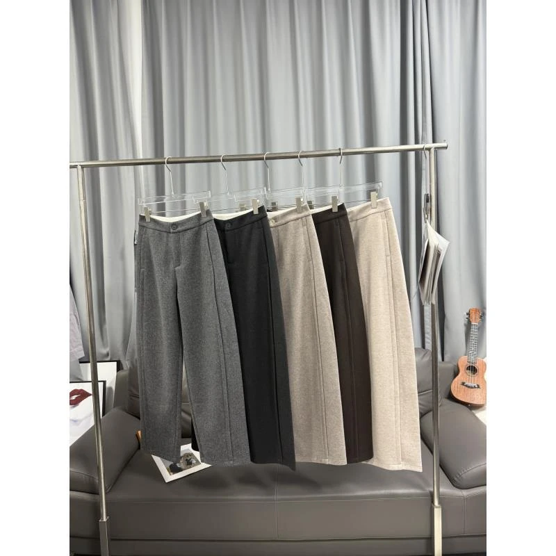 【ZYAY罗姐】阔腿裤休闲裤时尚百褶百搭直筒韩版